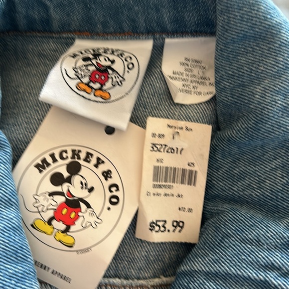 Vintage Mickey and Co Denim jacket with tags never worn with embroidered Mickey - Picture 10 of 10
